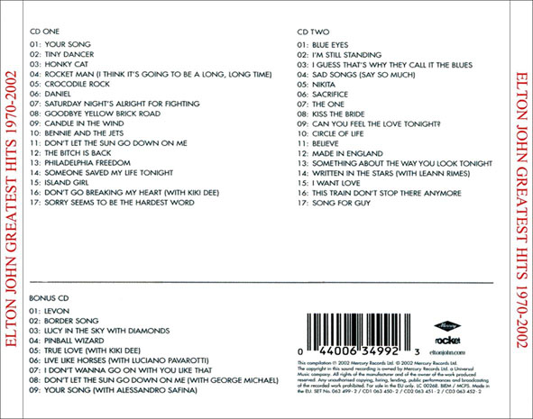 download cd elton john greatest hits 1970 to 2002
